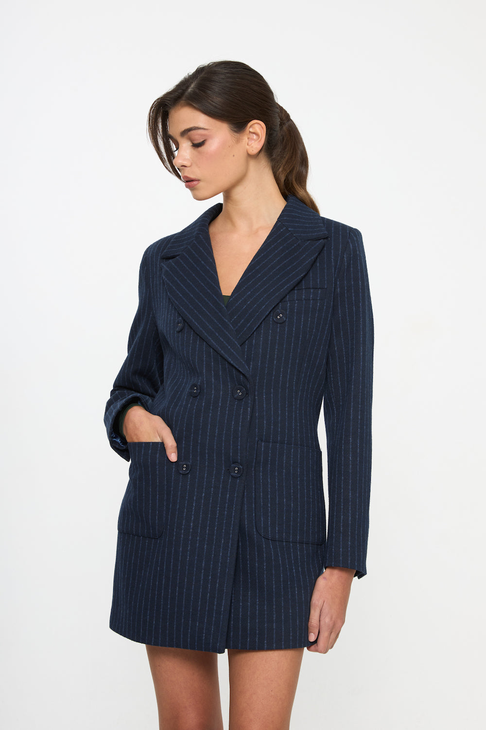 Elıse Ceket Elbise - Lacivert