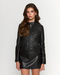 Onyx Hakiki Deri Biker Ceket