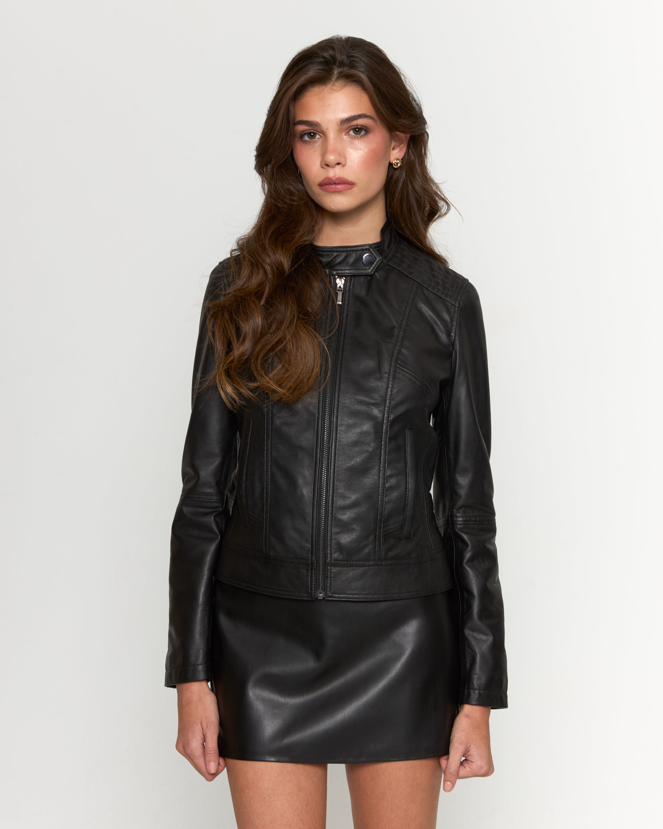 Onyx Hakiki Deri Biker Ceket