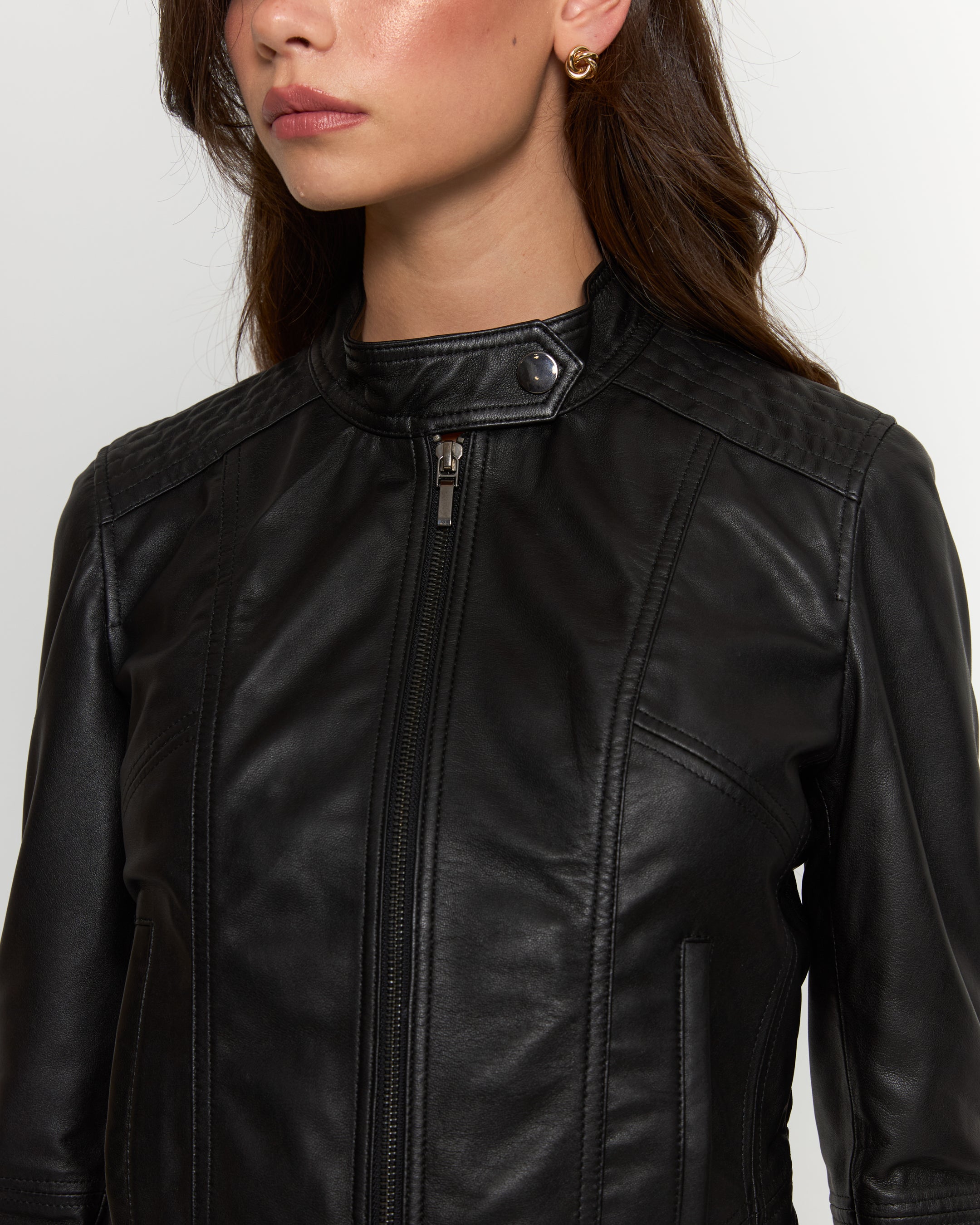 Onyx Hakiki Deri Biker Ceket