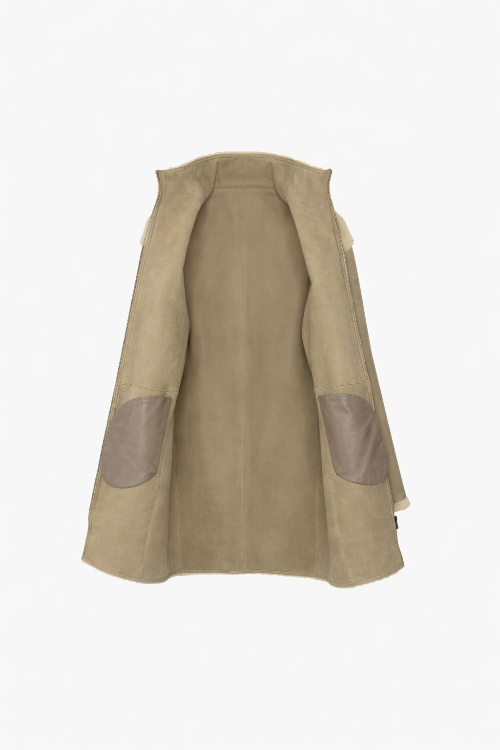 Ecru Kürk Yüzeyli Ceket