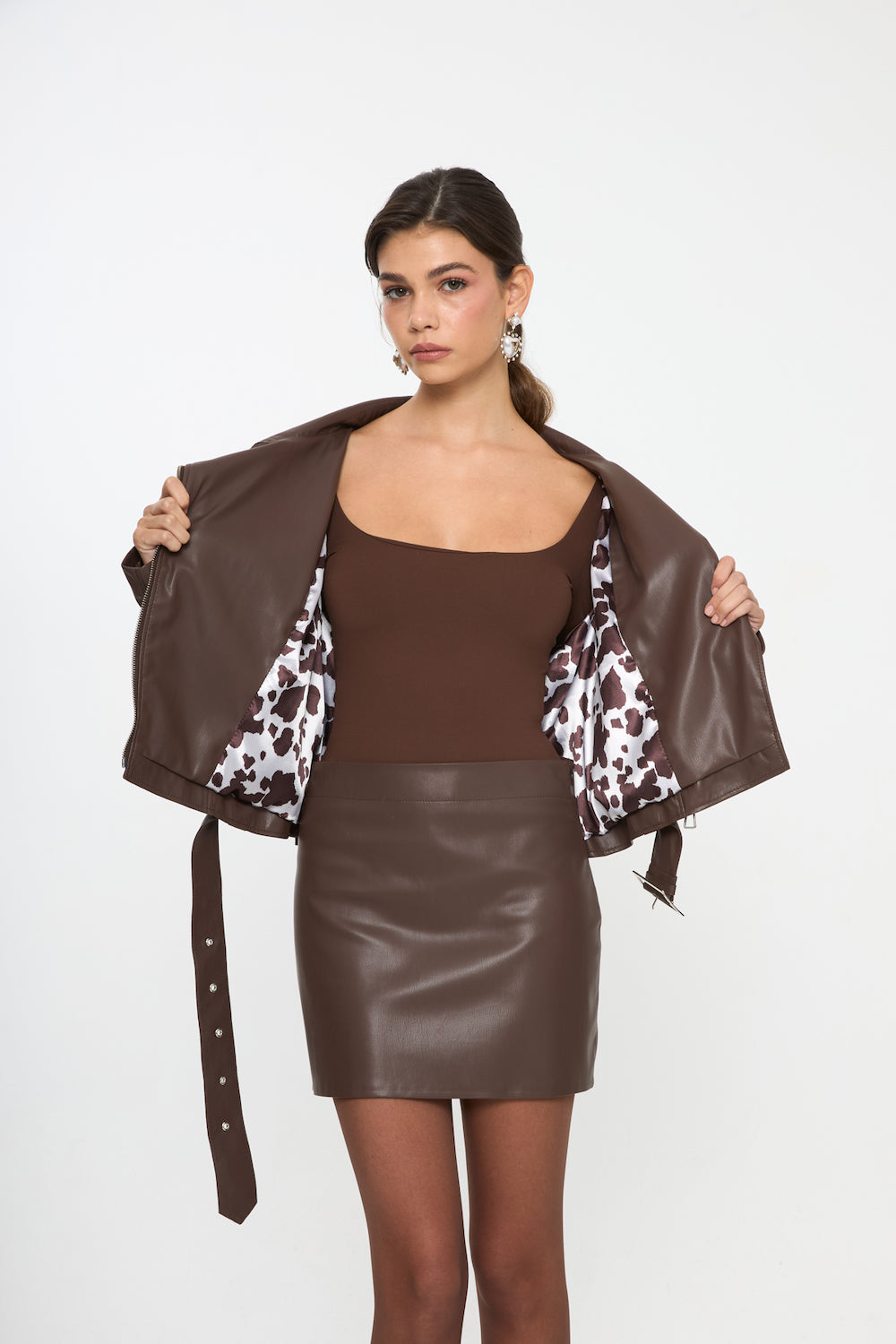 Zina Suni Deri Ceket