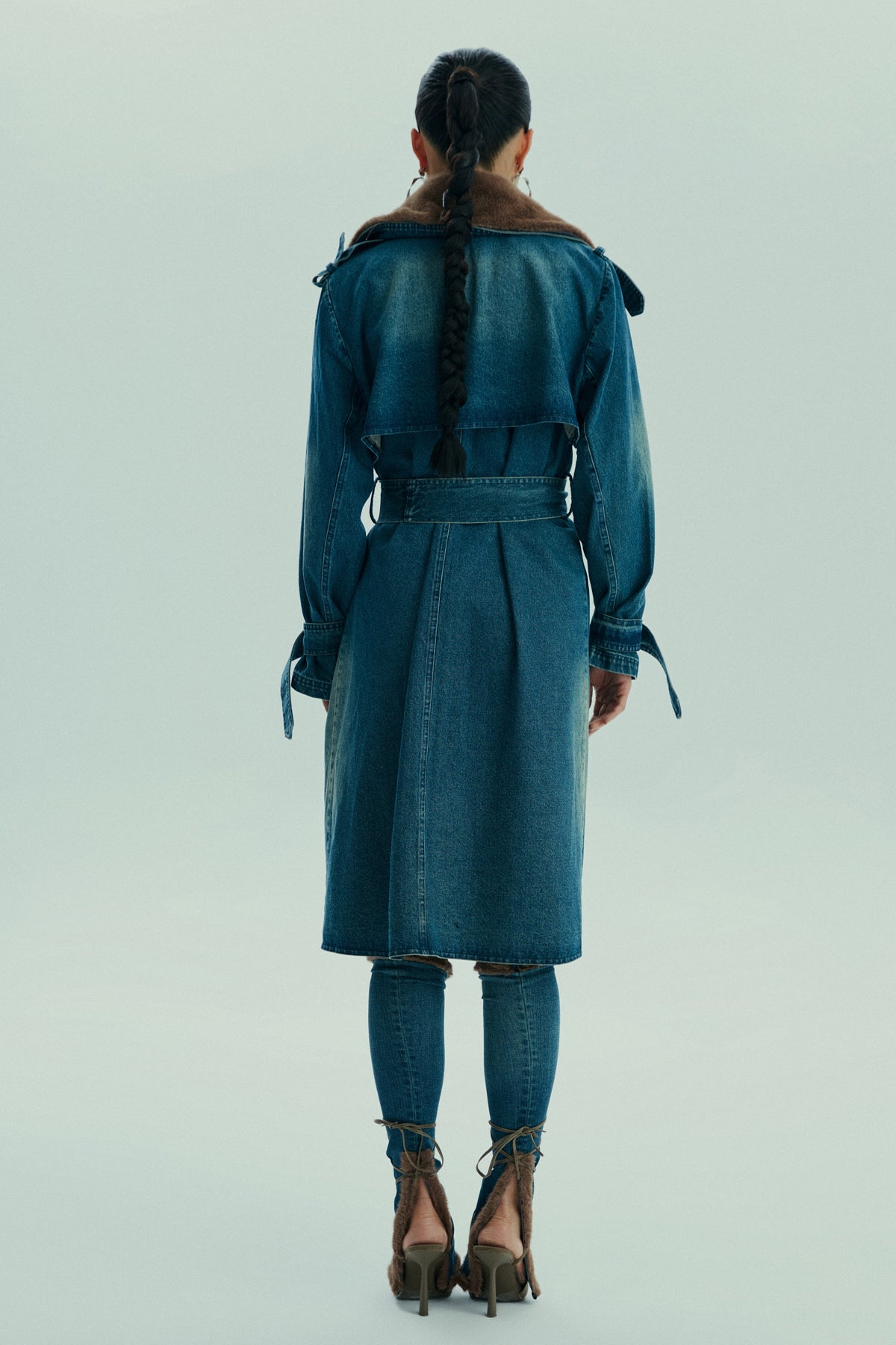 Kürklü Denim Ceket